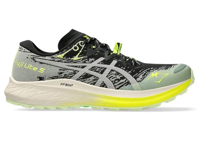 ASICS Fuji Lite 5 Trail Running Shoe Women - Black, Beige