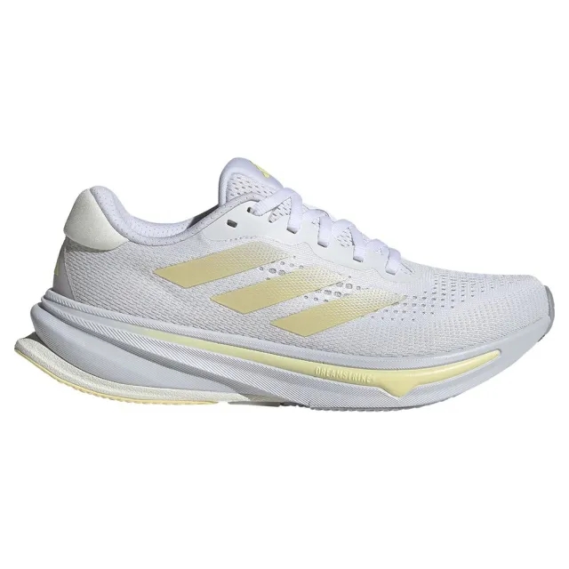 adidas Women's Supernova Rise Running Shoes - Cloud White/Zero Metallic/Almost Yellow -  Size: UK 8