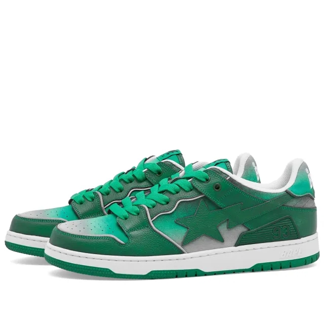 A Bathing Ape Men's Bape Sk8 Sta #4 Sneaker Green
