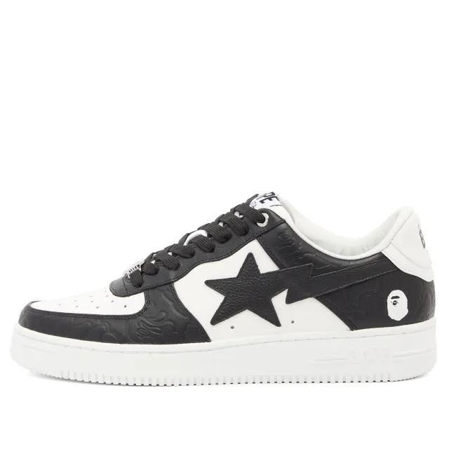 A Bathing Ape Men's BAPE Sta Nubuck Camo Sneaker Black