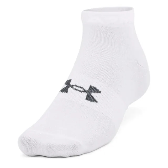 Under Armour Armour 3 Pack Essential Trainer Socks Ladies - White