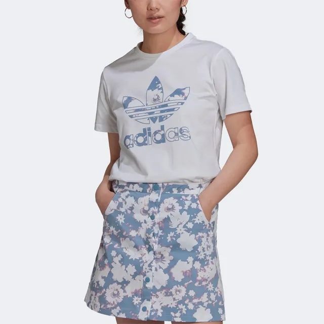 adidas Originals T-Shirt Adidas Tee White/ Ambient Sky L/42