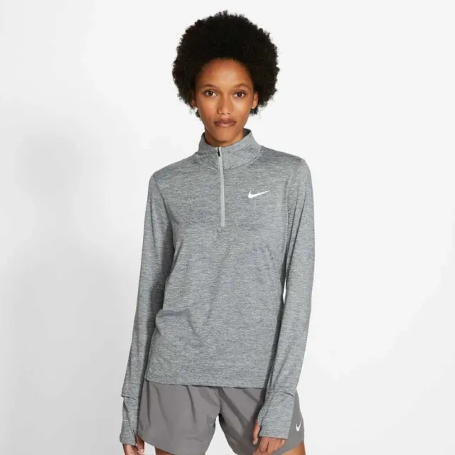 Nike Element Half-Zip Long Sleeve Women - Lightgrey, Silver