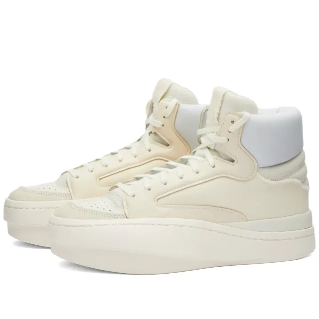 Y-3 Men's Lux Bball High Off White/Cream White/White Tint