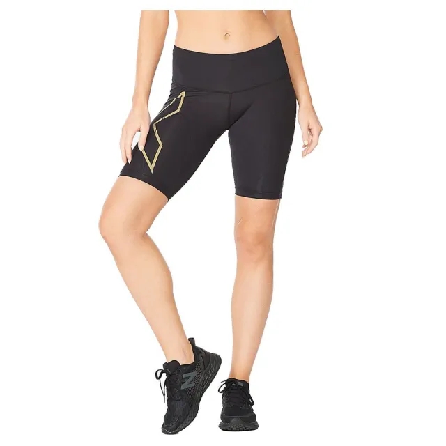 2xu Light Speed Mid Rise Short Leggings  - Black