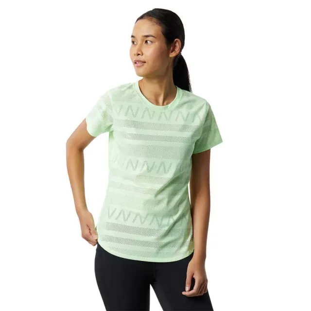 New Balance Q Speed Jacquard Short Sleeve T-shirt  - Green