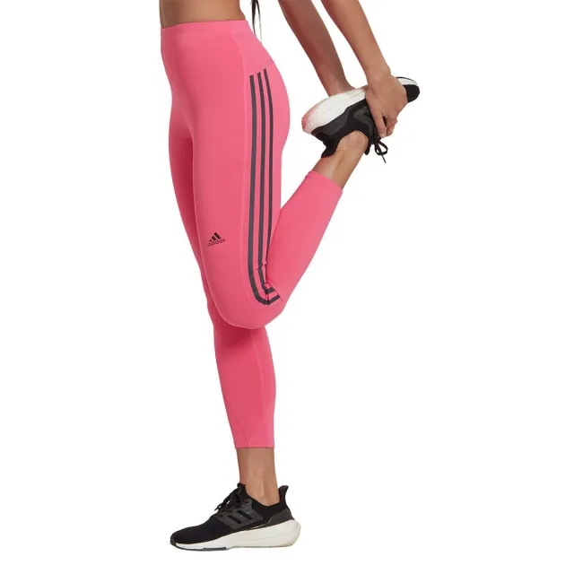 adidas Run Icons 3-Stripes 7/8 Running Leggings Womens Gym Legging - Pink