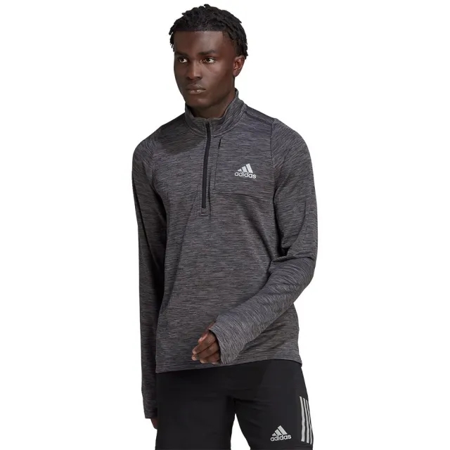 Adidas Run Icons Cover Sweatshirt  - Black