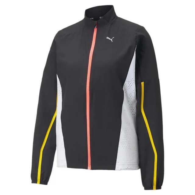 Puma Womens Run Ultraweave Woven Running Jacket Black/White
