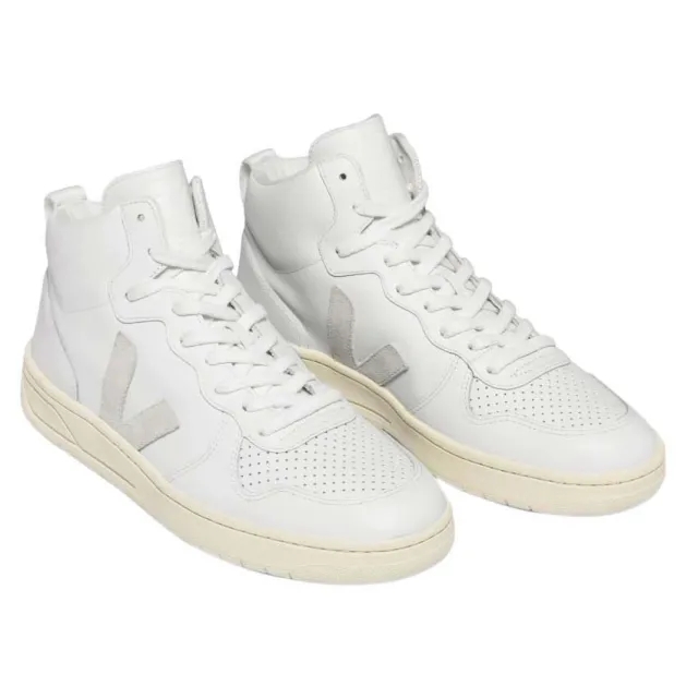 Veja  V-15  men's Shoes (High-top Trainers) in White