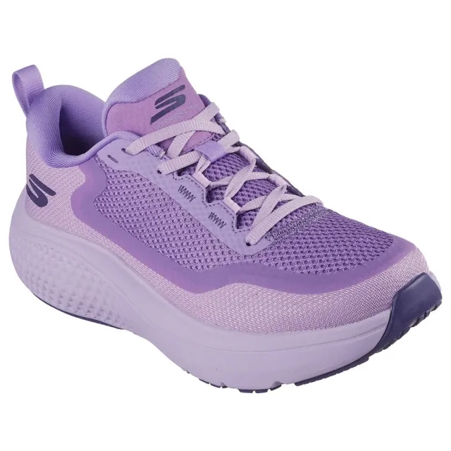 Skechers Women's GO RUN Supersonic Max Sneaker in White/Silver