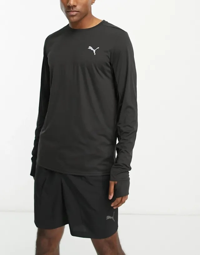 Run Favorite Ls Tee M Puma Black - ['Black']