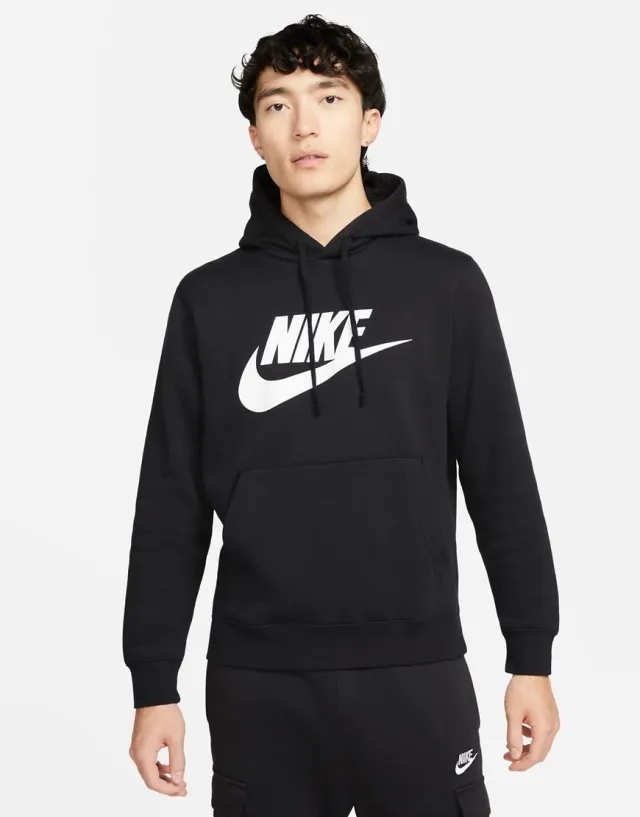 Nike - Felpa Sportswear Club Fleece Nera