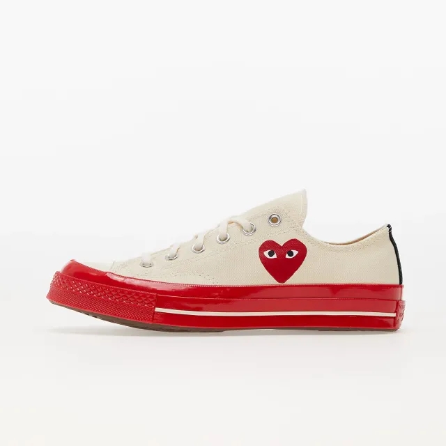 Sneakers Converse X Comme Des Garçons Play Chuck Taylor 70 Low Top Red Sole White Eur 46.5