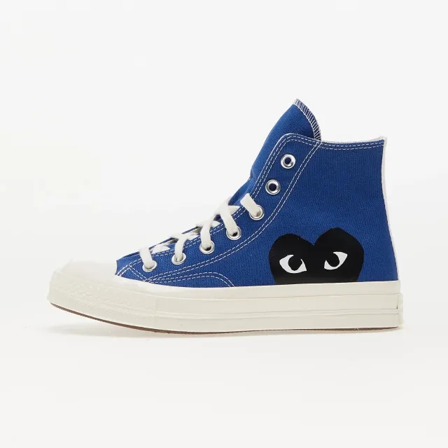 Sneakers Converse X Comme Des Garçons Play Chuck 70 Hi Blue/ Black/ Egret Eur 40