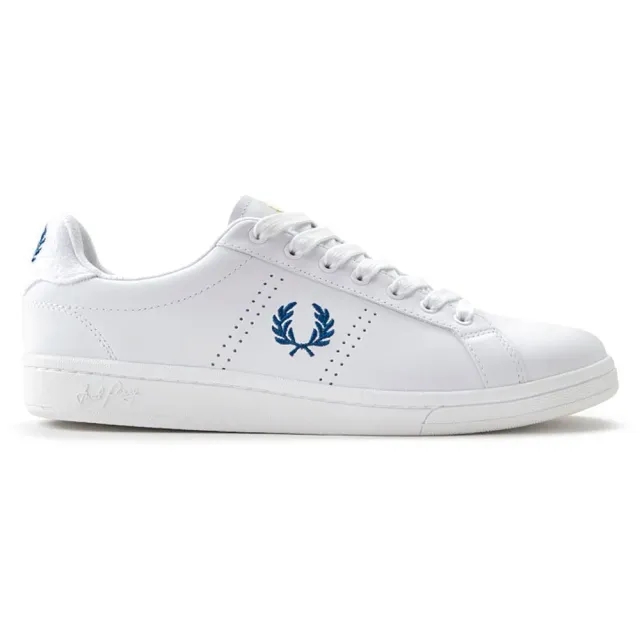 Sneakers Fred Perry B721 Leather/ Towelling Wht/ Shade Cobalt Eur 47