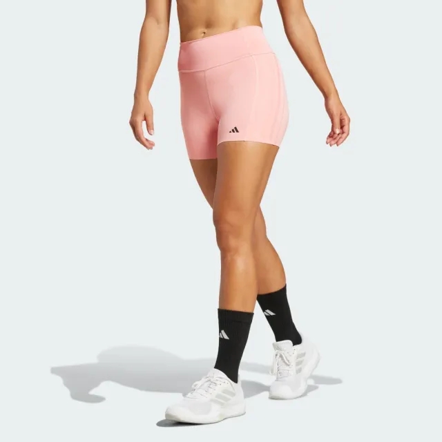 adidas Women Optime 4 Inch Raw Cut Hem Leggings