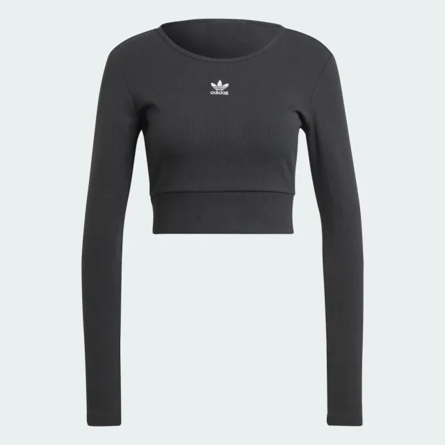 adidas Originals T-Shirt Adidas Rib Longsleeve Tee Black Xl