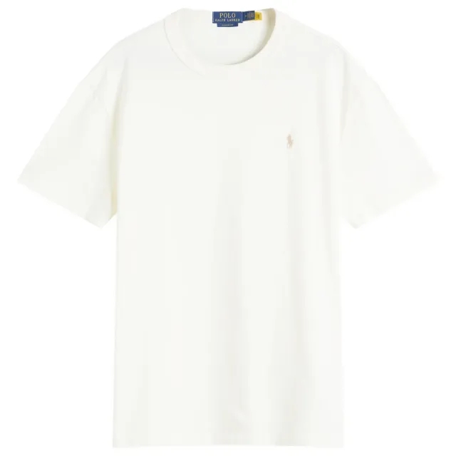 Polo Ralph Lauren Icon Logo Midweight Oversized T-Shirt In Cream-White