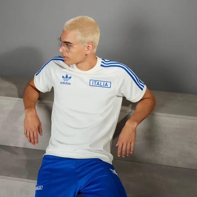 adidas originals Italy 3S T Shirt Off White