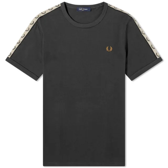 Fred Perry Contrast Tape Ringer Tee Men Shortsleeves Grey