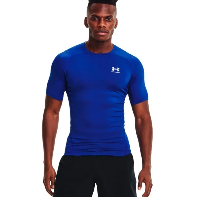 Under Armour Heatgear Comp T-Shirt Men - Blue, White