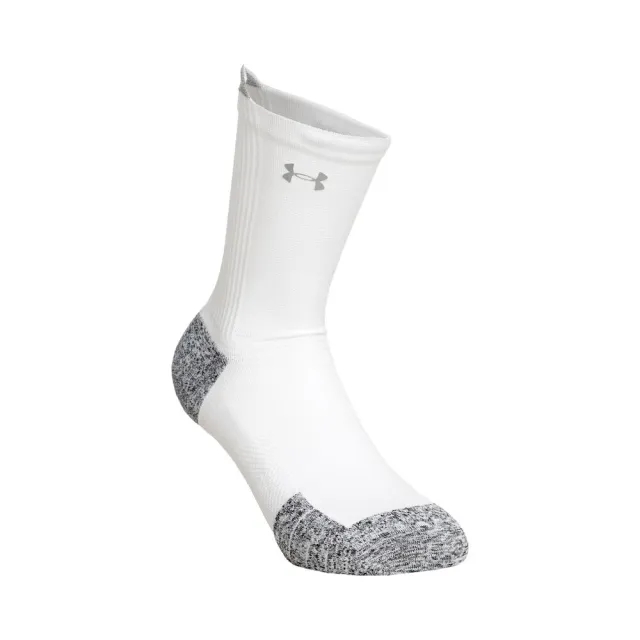 Under Armour AD Run Cushion Running Socks - White, Grey