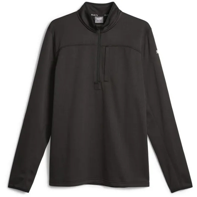 Puma Microfleece half Zip  Mid-layer Mens - Black