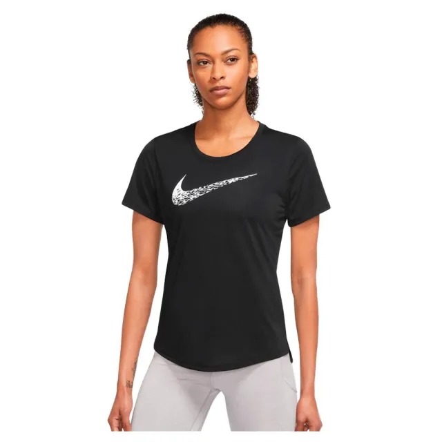 Nike Swoosh Short Sleeve T-shirt  - Black