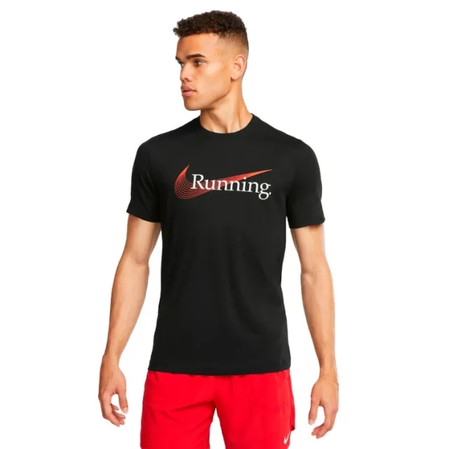 Nike Dri-Fit Heritage Running Shirt Men - Black