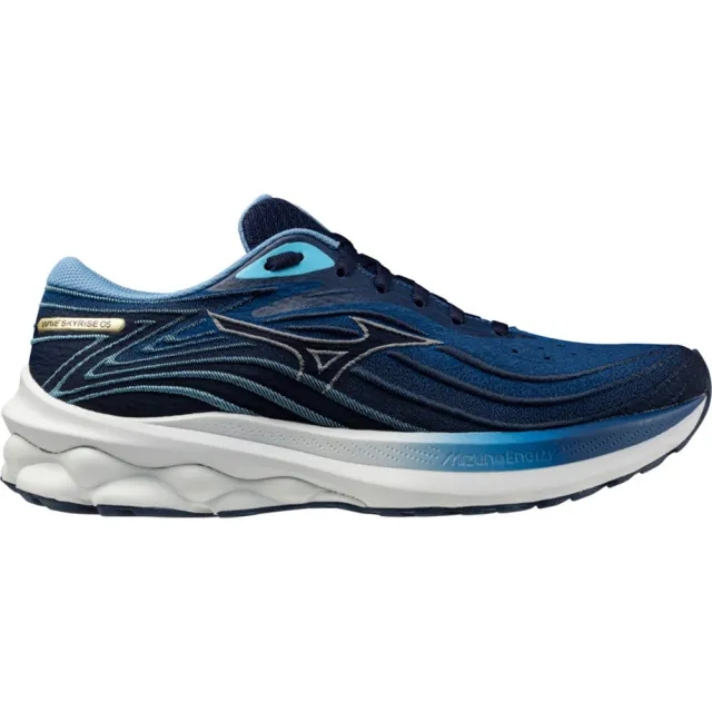 Mizuno Wave Skyrise 5 Neutral Running Shoe Men - Blue, White