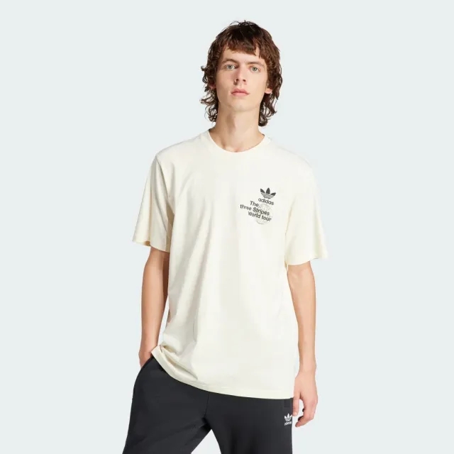 adidas Originals Worldwide T-Shirt - Cream - Size XL - Cream