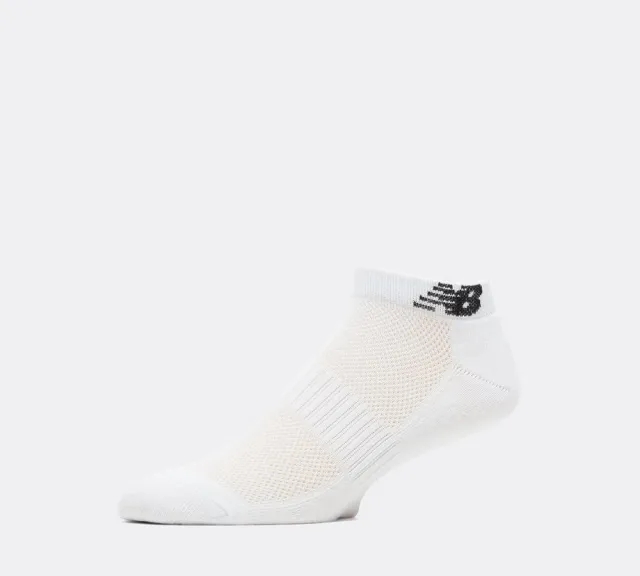 New Balance 3 Pack Response Performance No Show Sock - White - Size 9-11 - White