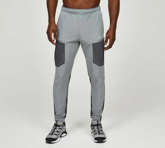 Monterrain Orbit Woven Running Pant - Grey - Size M - Grey