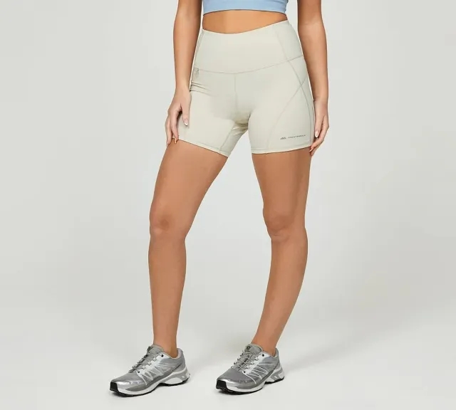 Monterrain Womens Altitude 4 Inch Running Short - Beige - Size XS - Beige