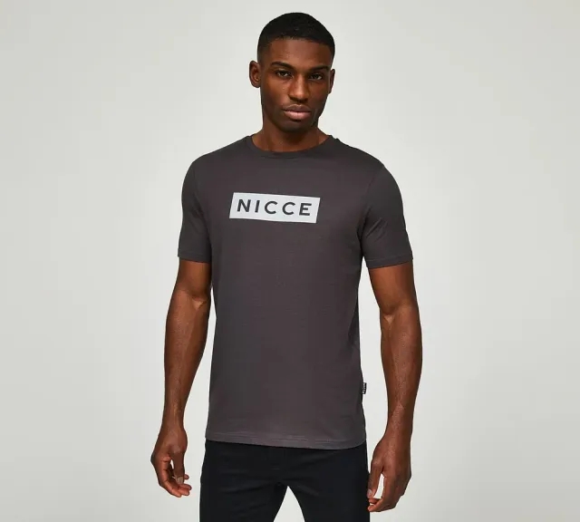 Nicce Edge T-Shirt - Grey - Size XL - Grey