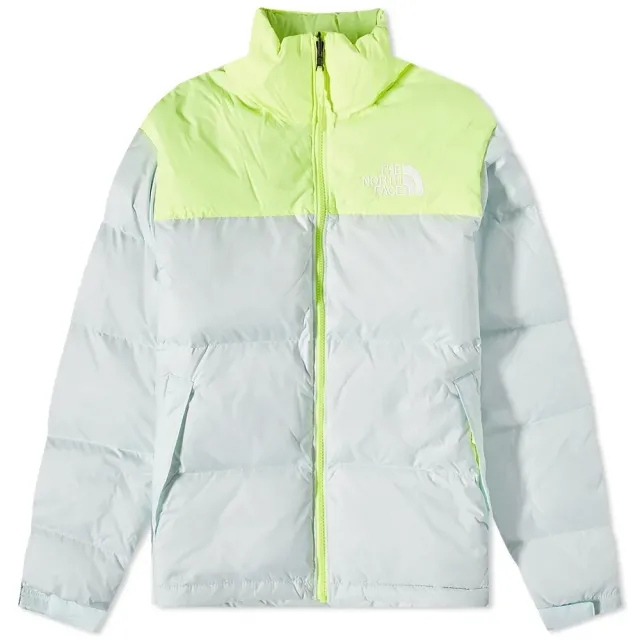 The North Face 1996 Retro Nuptse Jacket - Blue - Size M - Yellow