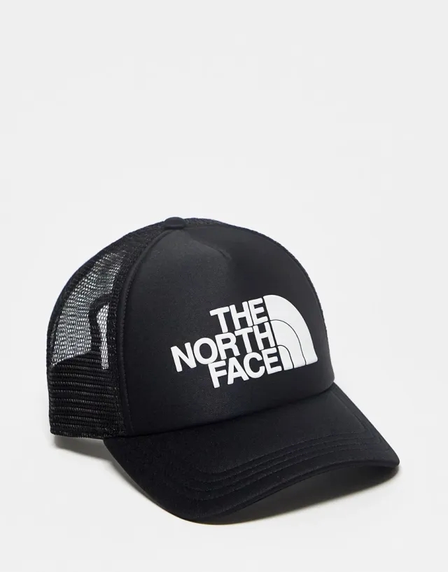 The North Face Logo Trucker Cap - Black - Size ONE SIZE - Black