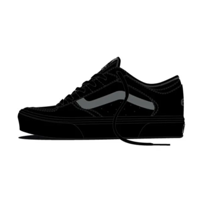 Vans Junior Rowley Classic Trainer - Black - Size 4 - Black