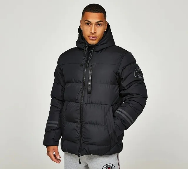 Zavetti Canada Cavatalli Puffer Parka Jacket - Black - Size 2XL - Black