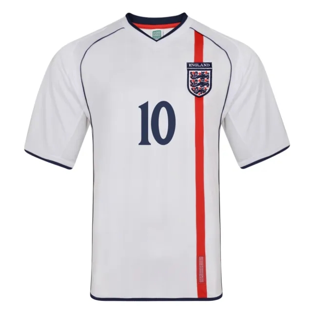 Score Draw England 2002 No 10 Retro Football shirt