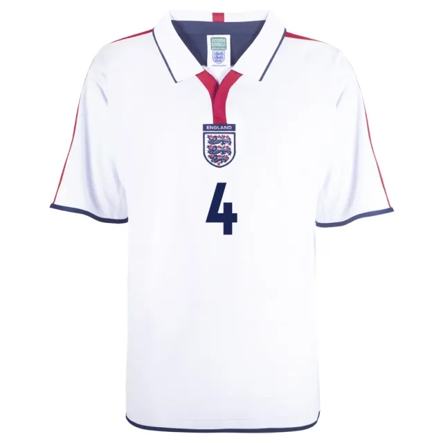 Score Draw England 2004 No 4 Gerrard Retro Football Shirt