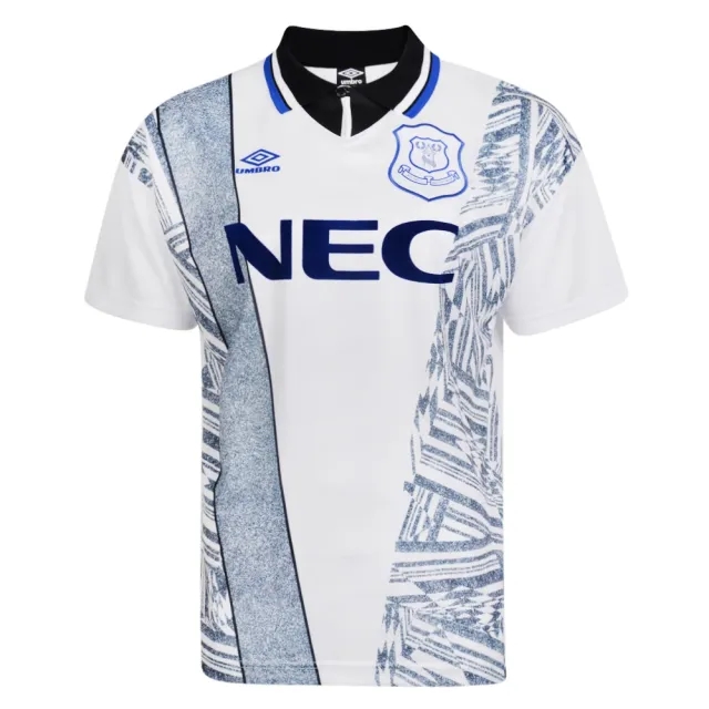 Score Draw Everton FC '95 Retro Away Shirt - White - Mens
