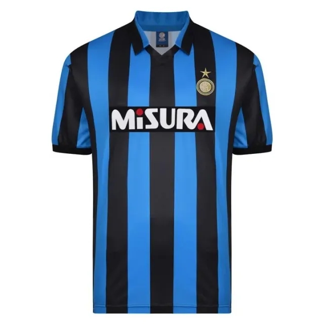 Score Draw Inter Milan Mens SS Home Shirt 1990/91