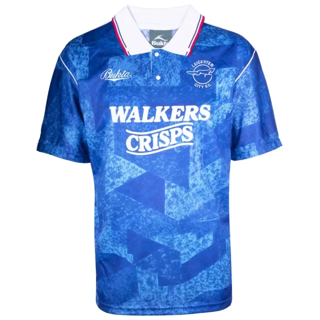 Score Draw Leicester City 1990 Bukta Retro Football Shirt
