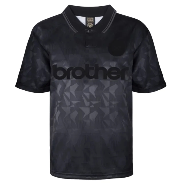 Man City 1990 Blackout Retro Shirt Men's Size: Extra Small Manchester City Made By: Score Draw