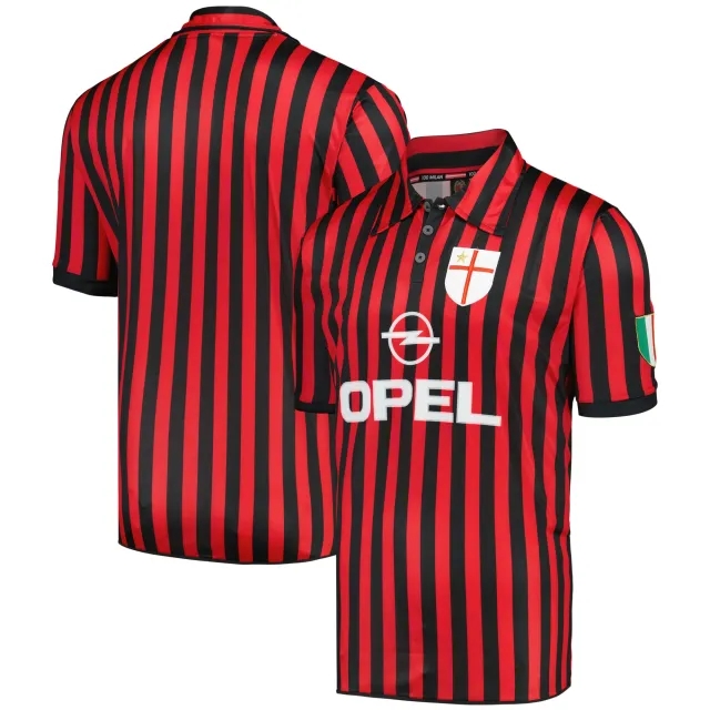Score Draw AC Milan Mens SS Home Shirt 2000/01