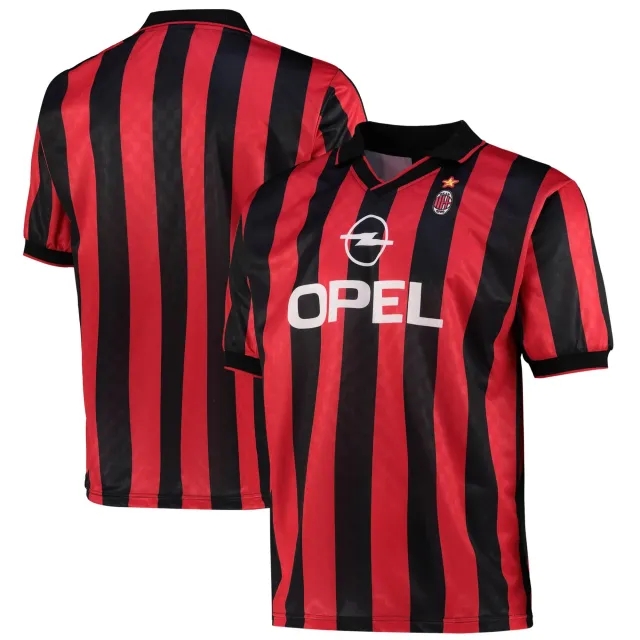 Score Draw AC Milan Mens SS Home Shirt 1996/97