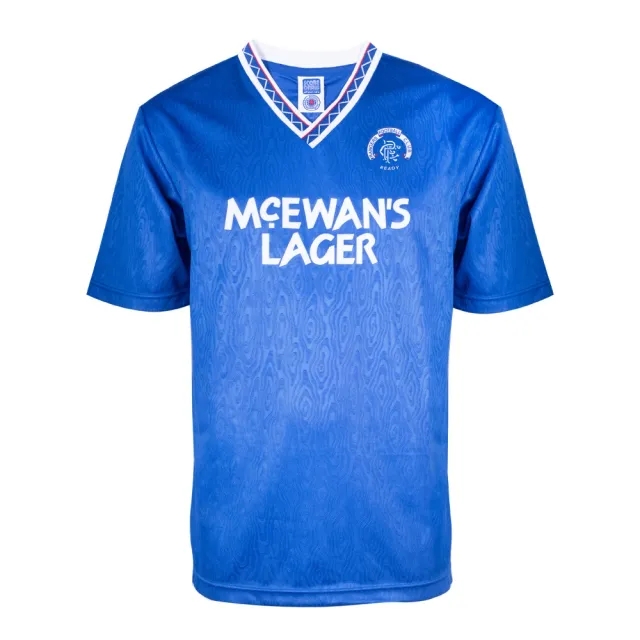 Score Draw Rangers 1990 Retro Football Shirt