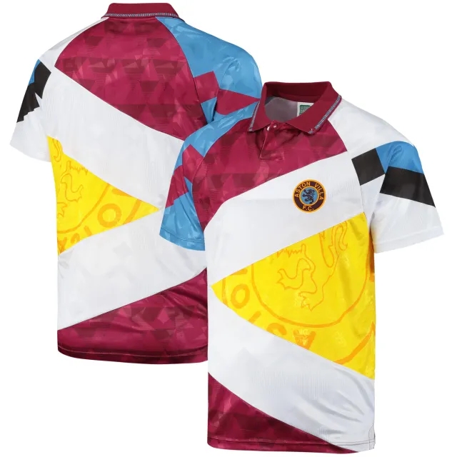 Score Draw Aston Villa Mens SS Home Shirt 1990/91